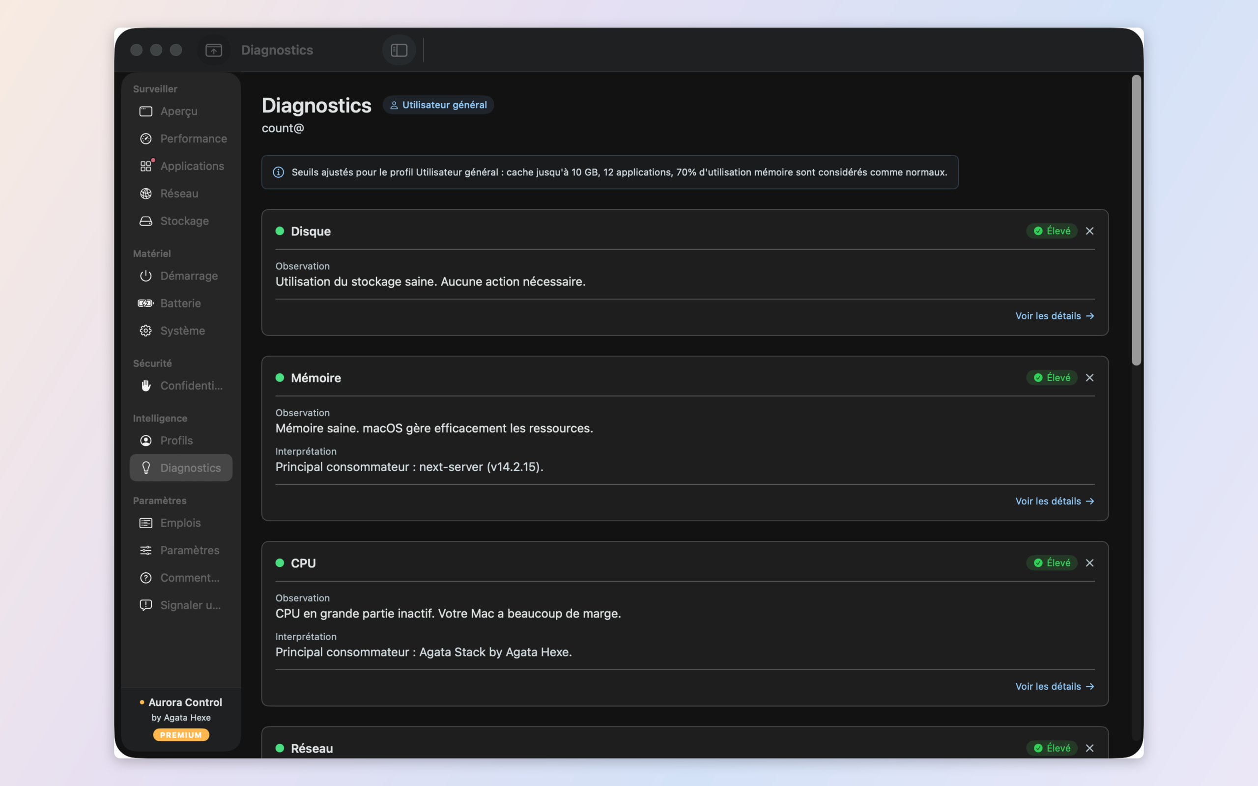 Insights — every finding explained as What happened, Why, and what to do, tuned to your profile