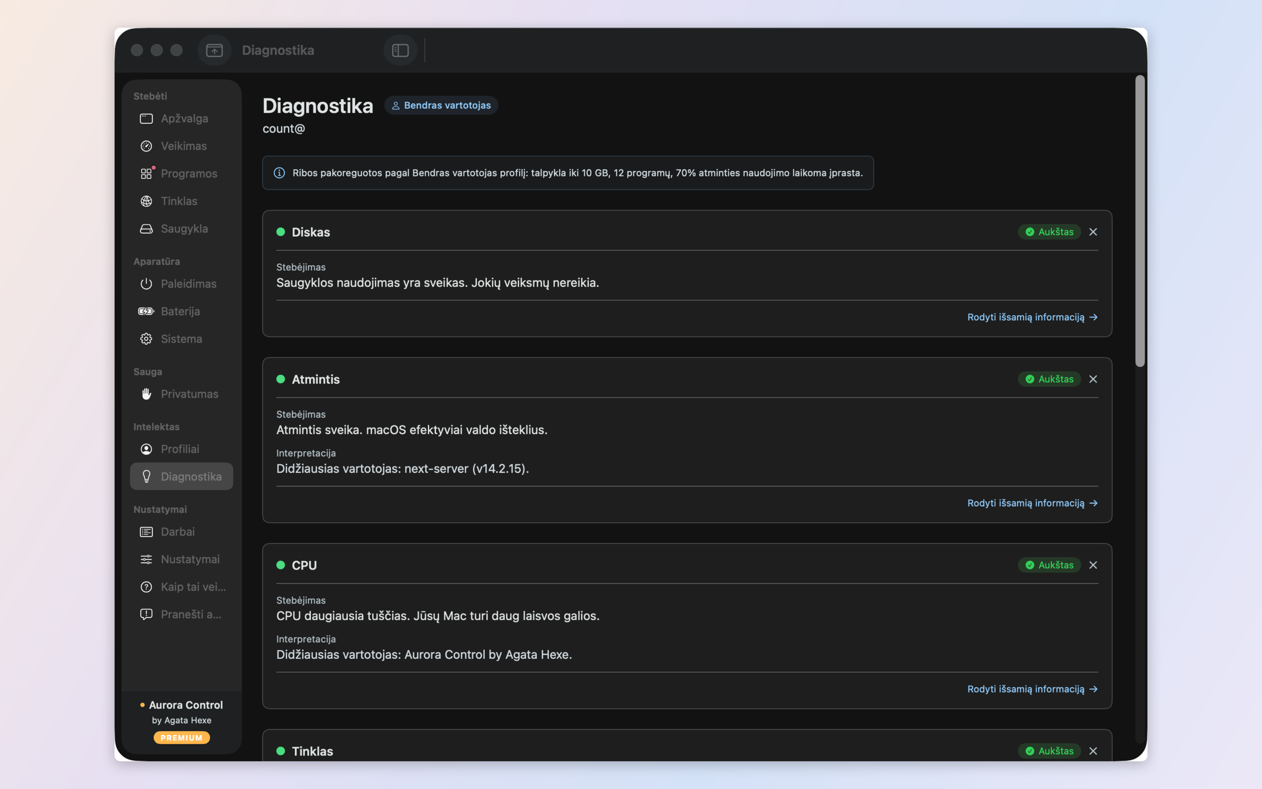 Insights — every finding explained as What happened, Why, and what to do, tuned to your profile
