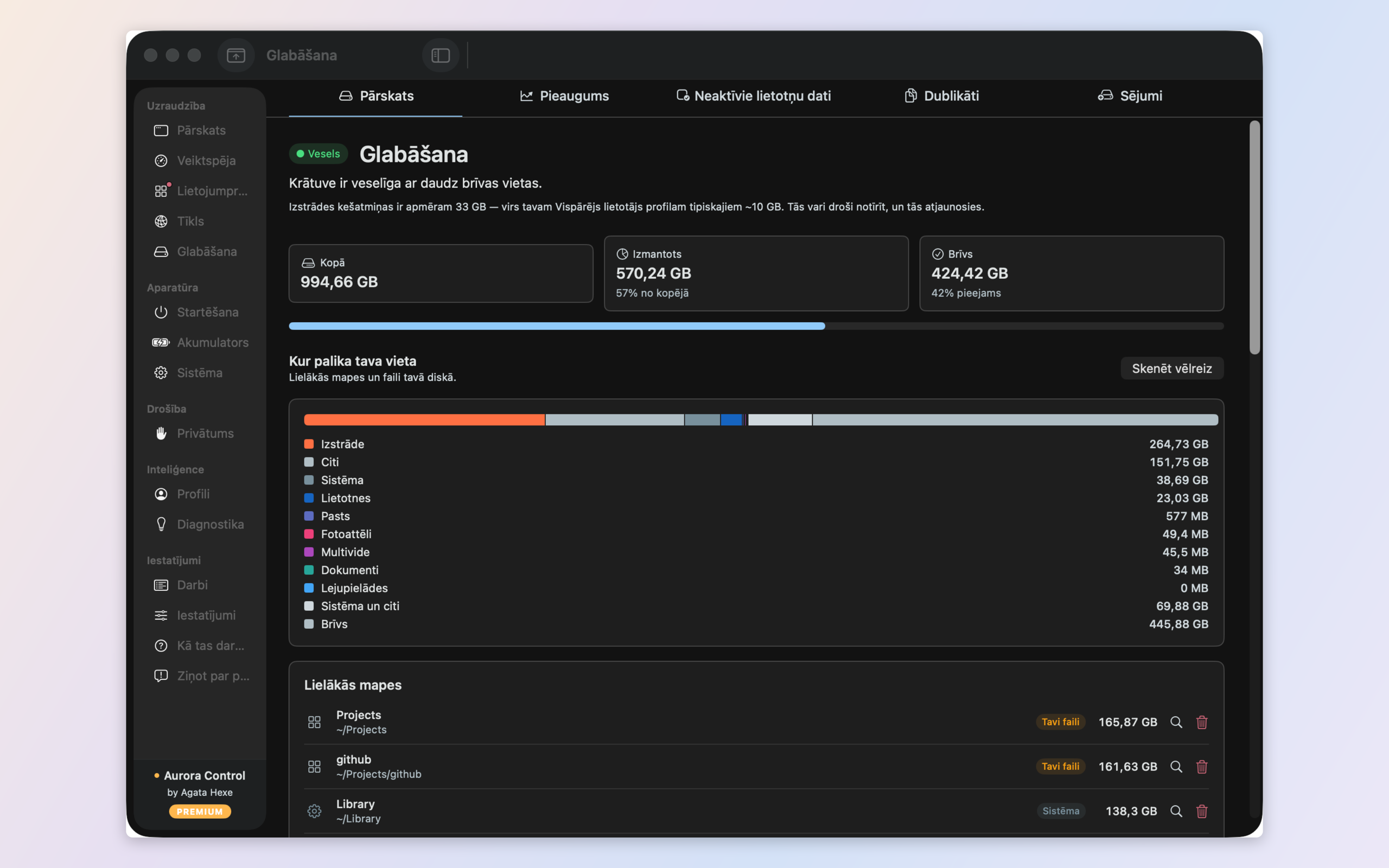 Duplicate finder — SHA-256 matches grouped with the space you'd reclaim